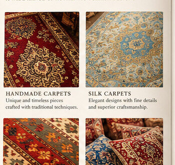 Silk carpet detail
