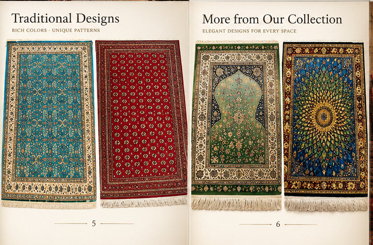 Colorful traditional carpet collection