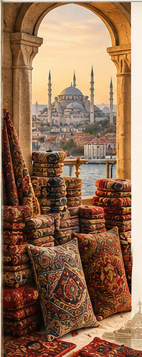 Istanbul and Turkish carpet details